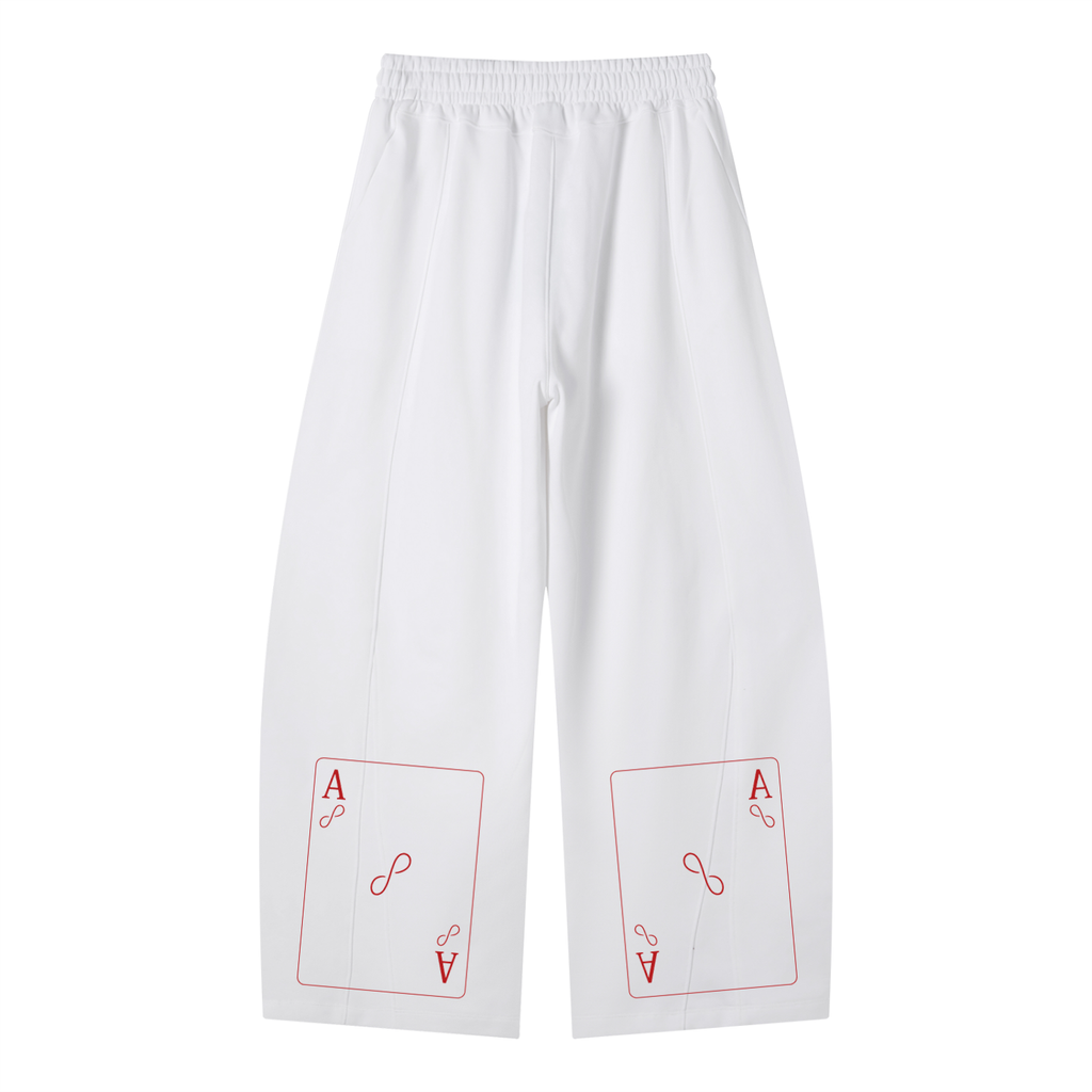 Luckily Aces Wide Leg Sweatpants
