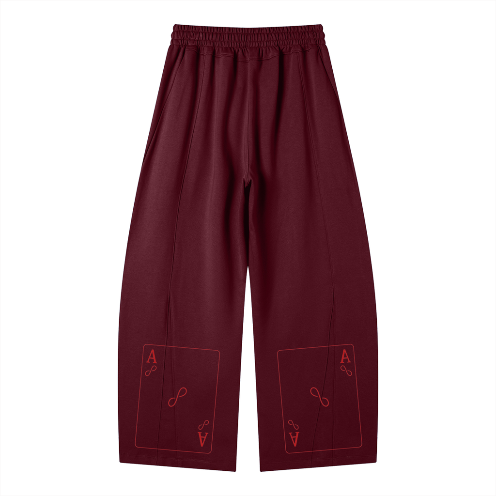 Luckily Aces Wide Leg Sweatpants