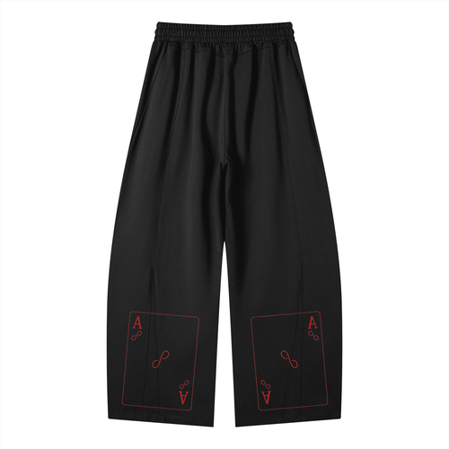 Luckily Aces Wide Leg Sweatpants
