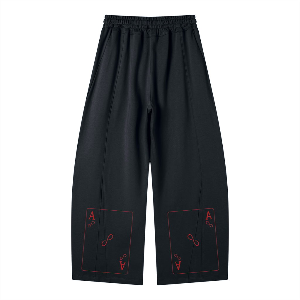 Luckily Aces Wide Leg Sweatpants